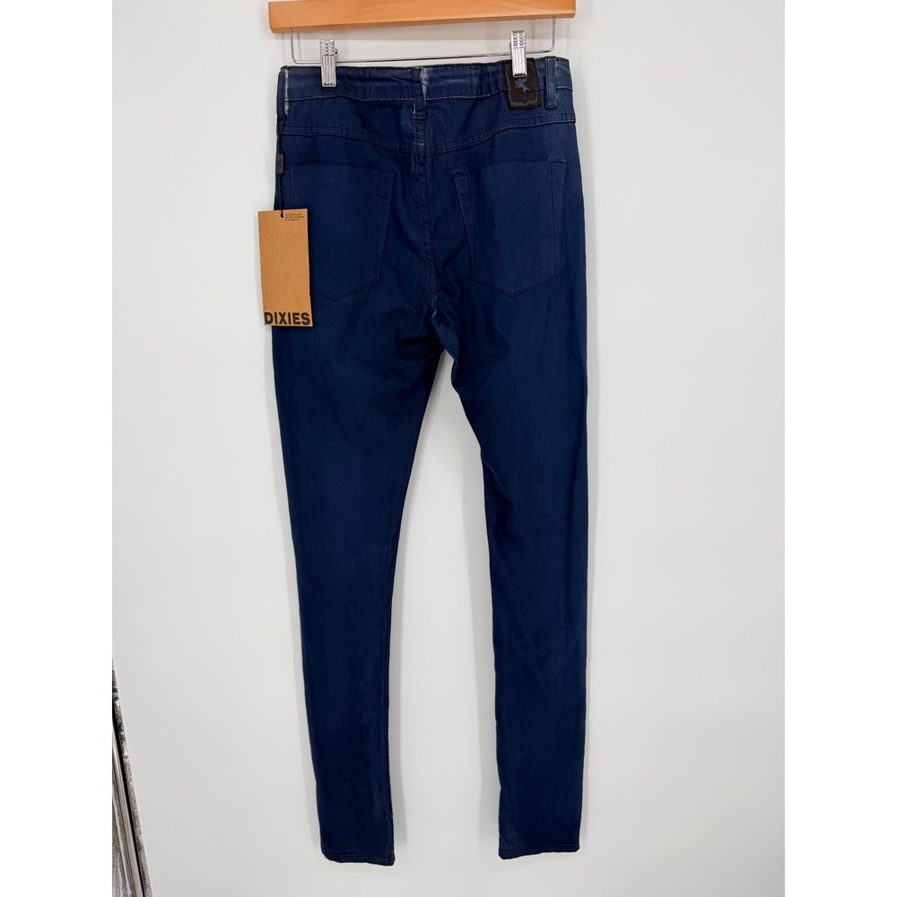 One Teaspoon Dixies High‎ Rise Ultra Skinny Jeans Blue Stretch Denim Size 24 NWT
